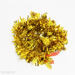 High quality golden christmas tops flower ball christmas decoration