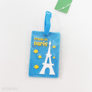 Good quality fashion pvc luggage tag travel bag tag