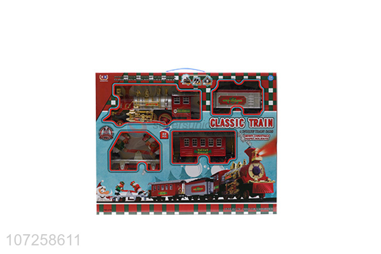 Latest design kids toys battery operated train set with track