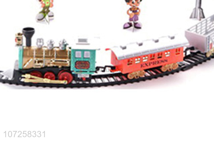 Top supplier kids classic battery operated train set slot toy