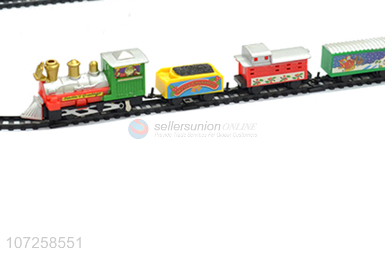 China supplier track train toy slot toy plastic rail train set