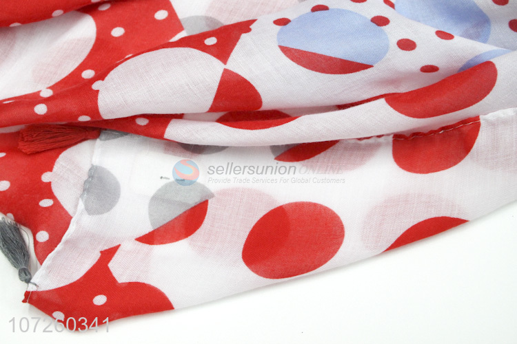 Hot Sale Dot Pattern Thin Scarf For Women