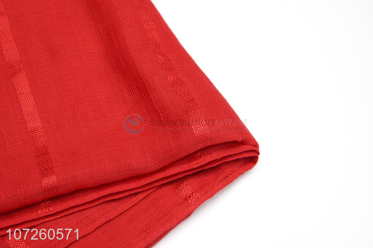 Custom Fashion Red Thin Scarf Ladies Warm Scarf