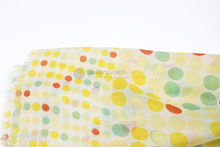 Custom Dot Pattern Long Scarf Ladies Summer Scarves