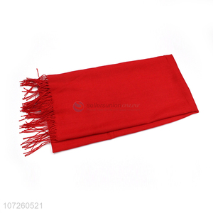 Hot Selling Ladies Red Thin Scarf Shawl Scarf