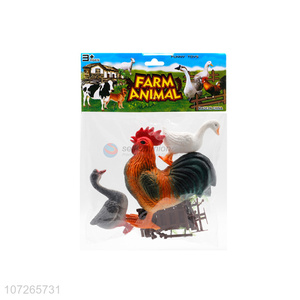 Promotional Plastic Toy Farm Animal Model Kids Cartoon Animal Toys