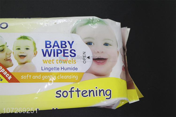 Factory Sales Pure Soft Cleaning Wipes 80Pcs Wipes Baby Wipes