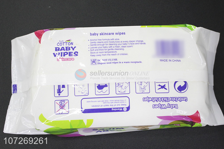 Direct Price 80Pcs Cleaning Use Wipes Cute Cartoon Baby Wipes