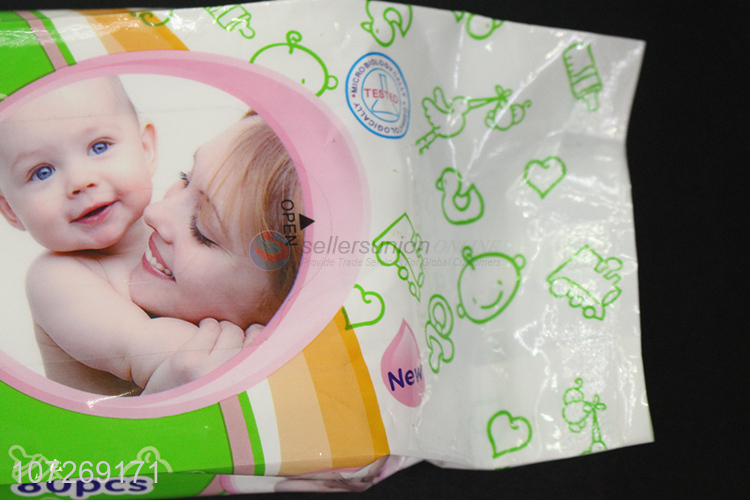 Premium Quality Pure Soft Cleaning Wipes 80Pcs Baby Wipes