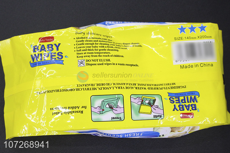 Suitable Price 80Pcs Pure Soft Wipes Cleaning Use Baby Wipes