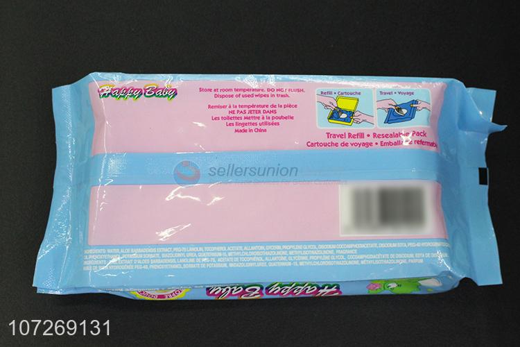 Hot Selling Cute Soft Cleaning Wipes Best 80Pcs Baby Wipes