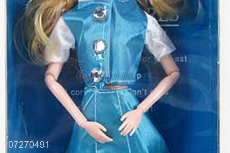 Competitive price 11.5 inch solid body beautiful uniform doll fashion model doll