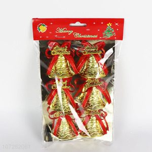 New Design Gold Plastic Christmas Bells Christmas Decorations