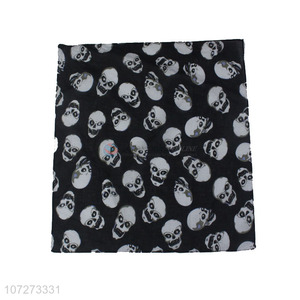 Popular products popular 100% cotton bandanas skull printed square necklace