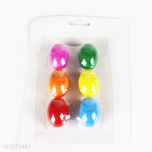 Hot selling 6 colors egg shape crayon for <em>kids</em> drawing