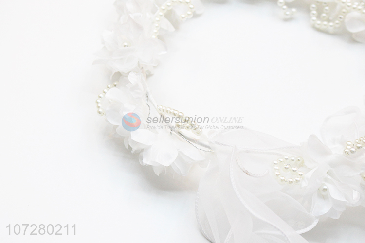 Wholesale Hair Garland Floral Wreath Flower Headband For Wedding Wreath