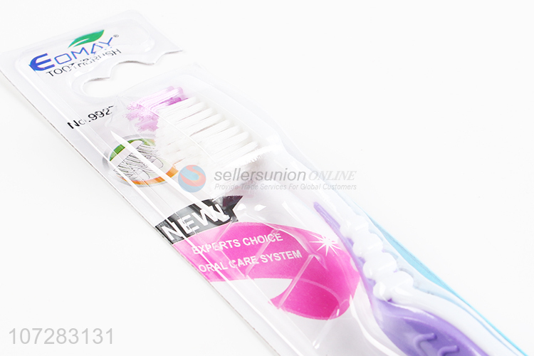 China maker custom logo travel use plastic toothbrush for adults