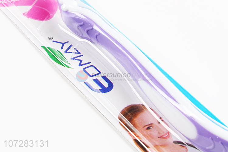 China maker custom logo travel use plastic toothbrush for adults