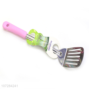 New Design Food Grade Plastic Handle Stainless Steel Slotted Leakage Shovel