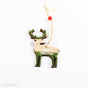 Good quality wooden elk Christmas pendant set