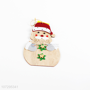 Factory direct sale wood color decoration Christmas pendant