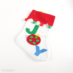 New design white christmas gift bag christmas socks