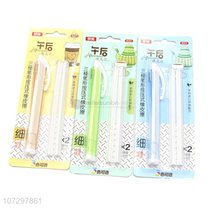 Contracted Design Pen Shaped Eraser Portable Cute Office Student Stationery