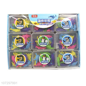 Wholesale Seabed World Series Cute Cartoon Animals Erasers For Kids Students