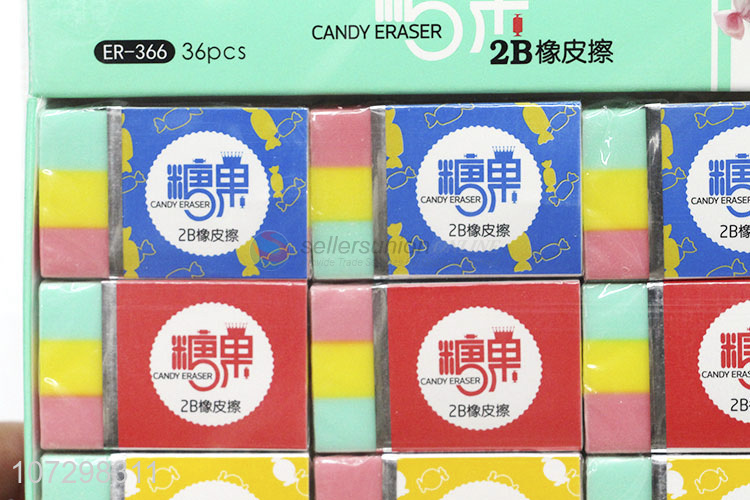 Newly Designed School Stationery Kids Candy Color Eraser