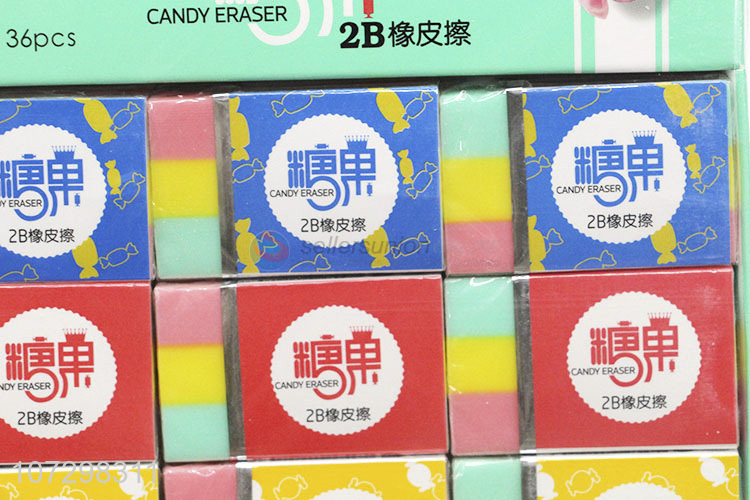 Newly Designed School Stationery Kids Candy Color Eraser