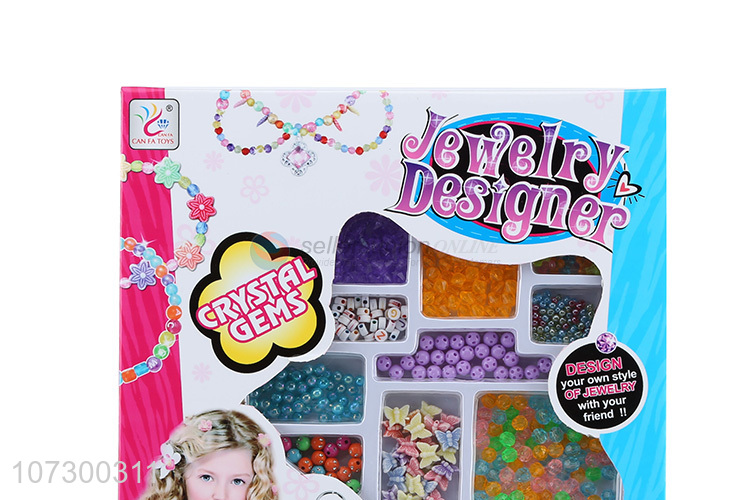 Good Factory Price Plastic Beads Jewelry Set Diy Kid Beads Toy