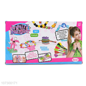 Hot Selling Kids Pretend Jewelry Knitting Diy Weaving Toy