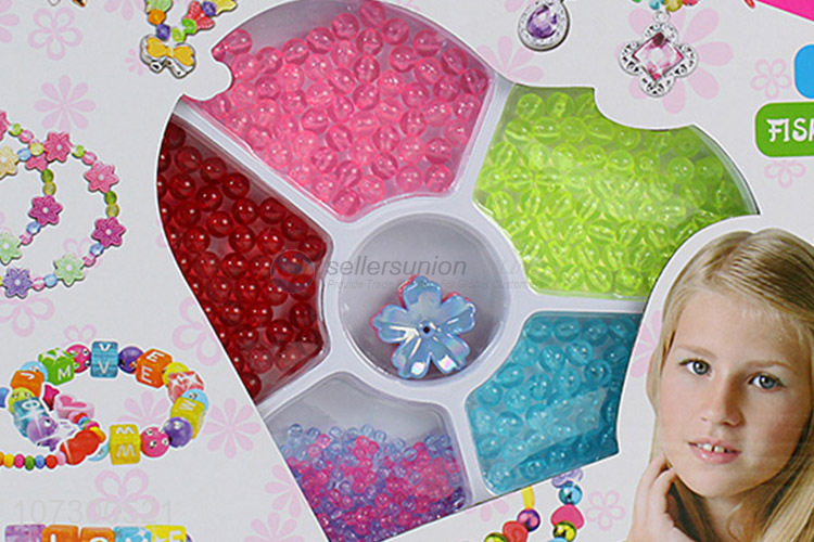 Newest Hot Sale Plastic Diy Kids Bead Jewelry Making Toy Set