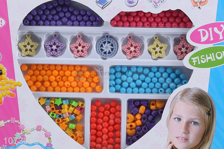 Lowest Price Plastic Diy Girl Bead Toy Set Girls Fashion Jewelry Toy