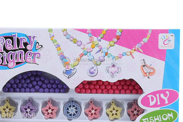 Lowest Price Plastic Diy Girl Bead Toy Set Girls Fashion Jewelry Toy