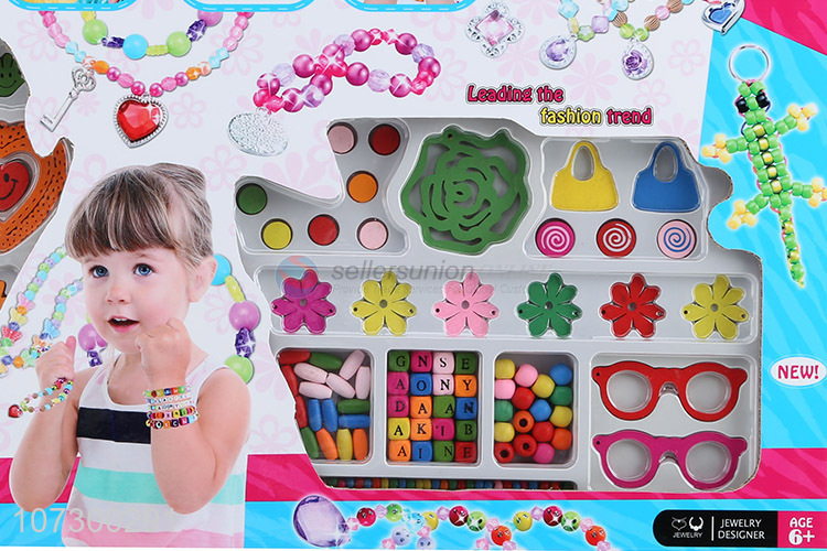 High Sales Diy Beads Toy Set Educational Plastic Toy Kid Handcraft Diy Jewelry Beads Toy