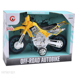 High Sales Inertial Motorcycle Toys Off-Road Autobike With Light And Music