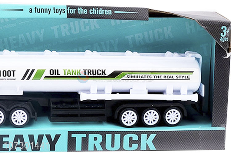 Newest Friction Oil Tank Truck Toy Promotional Toy Truck For Kids