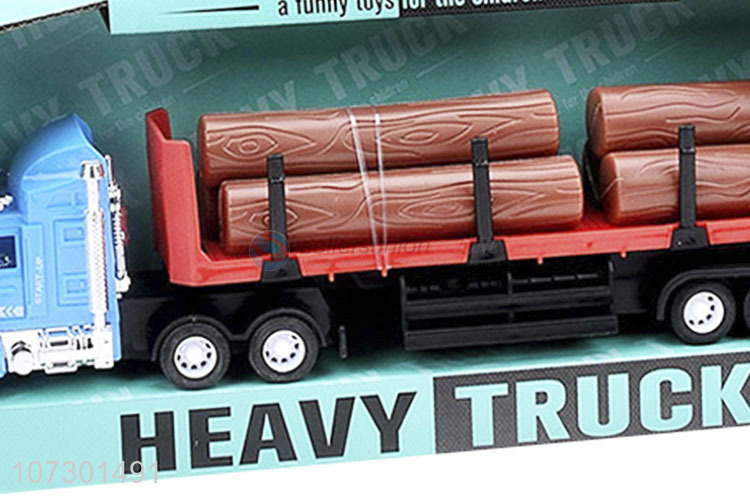 Promotional Inertial Heavy Trailer Truck Toys For Boys