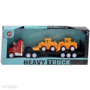 Personalized Popular Inertial Heavy Trailer Truck Toys Set Carrying Engineering Vehicle