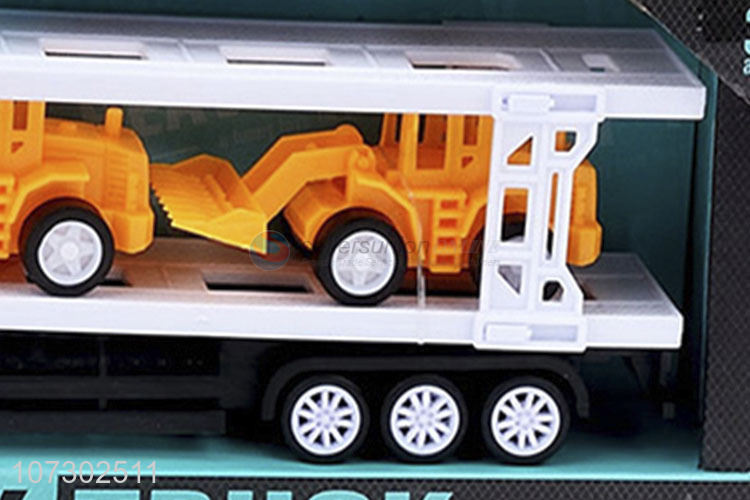 Super Quality Plastic Inertia Heavy Trailer Truck Toys Set Kids Funny Toys