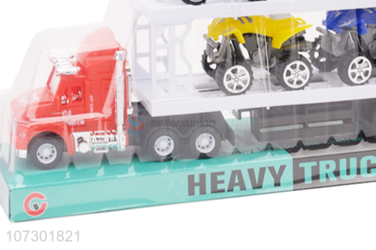 Wholesale Inertial Heavy Trailer Truck Kid Car Toys Set Childrens Gift