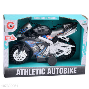 High Sales Childrens Light Music Toy Plastic Inertial Athletic Autobike Toy