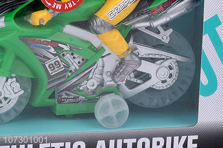 High Quality Inertial Mini Motorcycle Toys Athletic Autobike With Light And Music