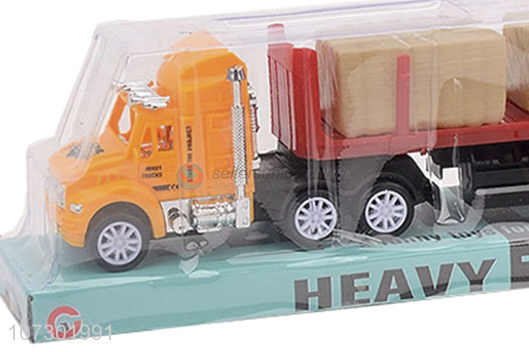 High Quality Car Model Plastic Toy Inertia Heavy Trailer Truck Toy