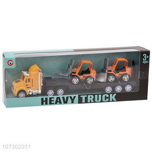 Wholesale Plastic Car Model Toy Inertia Heavy Trailer Truck Toys Set