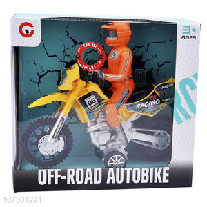 New Popular Plastic Toy Inertial Off-Road Autobike Toy With Light And Music