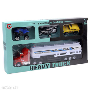 Wholesale New Style Kids Cool Toy Inertia Oil Tank Truck Toy Set