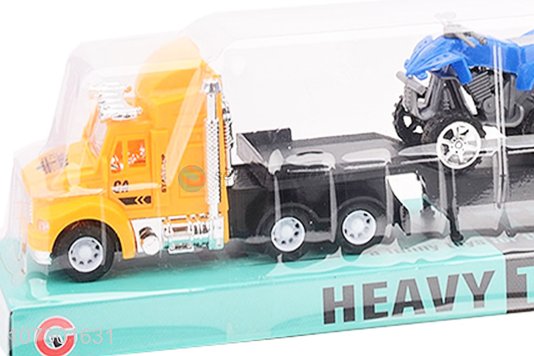 Promotional Inertial Trailer Car Heavy Truck Toys Set For Boys