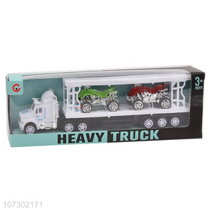 Best Price Inertial Heavy Trailer Truck Carrying Two Motorcycles For Kids